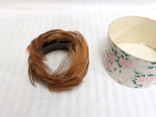 Load image into Gallery viewer, Vintage - Brown Feather Half Hat Chignon Band