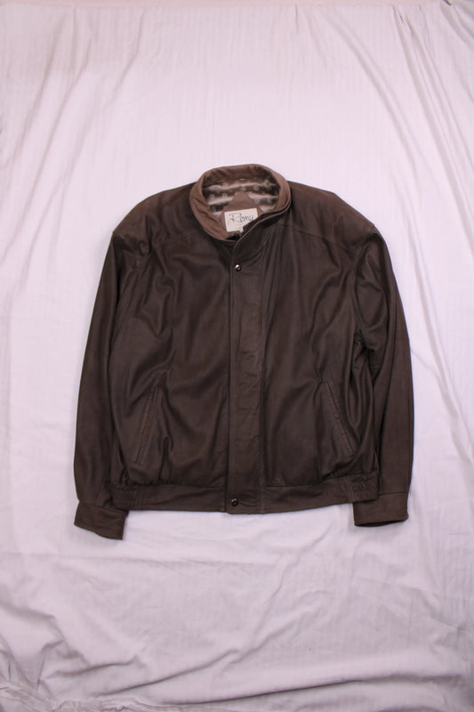 Remy - Leather Bomber Jacket - Size 48