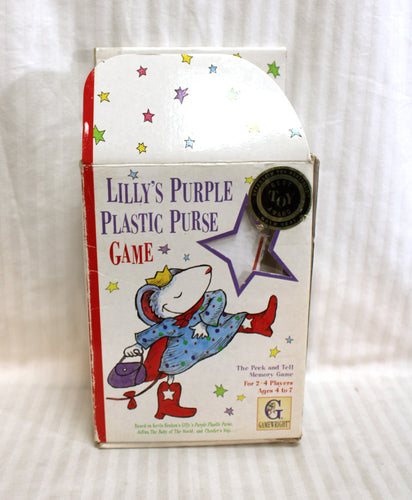 Vintage 1996 - Gamewright - Lilly's Purple Plastic Purse GAME (based on the books)