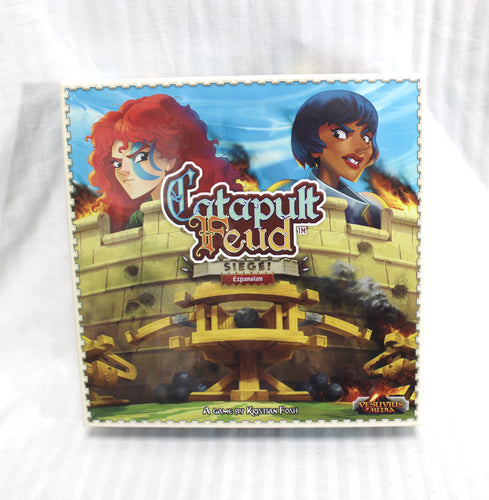 Catapult Feud - Siege! Expansion- Vesuvius Media - Boardgame (In Shrinkwrap)