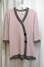 Load image into Gallery viewer, Vintage - Ami Knits - Dusty Pink V Neck Pullover Tunic Sweater w/ Faux Cardigan Details - Size 12 (See Measurements)