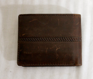 Men's - Davis Case - Brown "Vintage" Leather Wallet