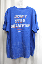 Load image into Gallery viewer, Journey - 2 Sided - Retro 1981 Don&#39;t Stop Belivin&#39; - Blue T Shirt - Junk Food Clothing Los Angeles -(Choose Size) w/ TAGS
