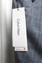 Load image into Gallery viewer, Men&#39;s -Calvin Klein - &quot;Jerome&quot; Lightweight, Blue &amp; Gray Plaid - Wool Blend SLIM Fit pants - Size 32  (w/ Tags)
