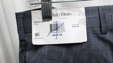 Load image into Gallery viewer, Men&#39;s -Calvin Klein - &quot;Jerome&quot; Lightweight, Blue &amp; Gray Plaid - Wool Blend SLIM Fit pants - Size 32  (w/ Tags)