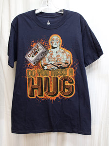 Disney Parks, Marvel- Guardians of Galaxy Mission Breakout, Drax, Do you Need a Hug - 2 Sided Navy T-Shirt - Size M