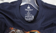 Load image into Gallery viewer, Disney Parks, Marvel- Guardians of Galaxy Mission Breakout, Drax, Do you Need a Hug - 2 Sided Navy T-Shirt - Size M