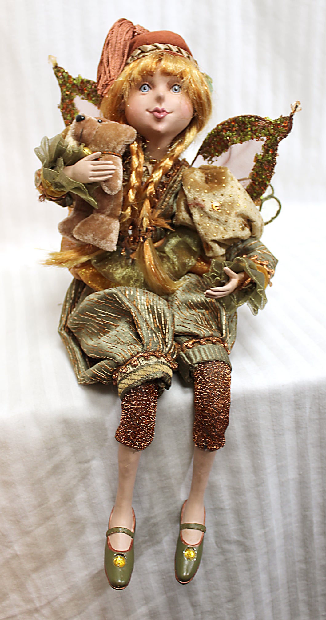 Winward - Fairy w/ Teddy Bear Shelf Sitter - 17