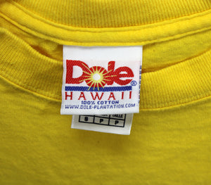 Vintage - Dole Pineapple Hawaii - Yellow T Shirt - Size S