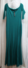 Load image into Gallery viewer, Bebe - &quot;Off Shoulders Knit Mermaid Gown&quot; 3/4th Sleeve Dress - Size M (w/ Tags)