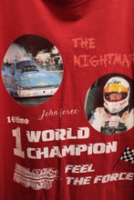 Load image into Gallery viewer, 2013 - John Force, The Nightmare 16time #1 World Champion Feel the Force, Red T-Shirt - Size XL