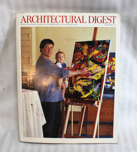 Vintage Nov 1997 - Architectural Digest Magazine - Sylvester Stallone