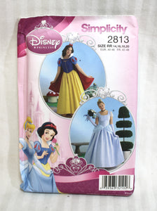 Disney Simplicity 2813 - Adult Snow White/ Cinderella Sewing Patterns Size RR (14,16,18,20)