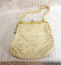 Load image into Gallery viewer, Vintage - Lumured Caviar Beaded Purse w/ Rhinestone Clasp