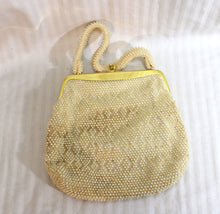 Load image into Gallery viewer, Vintage - Lumured Caviar Beaded Purse w/ Rhinestone Clasp