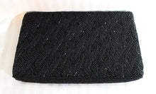 Load image into Gallery viewer, Vintage - Preston &amp; York - Black Beaded Clutch Purse