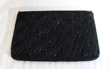 Load image into Gallery viewer, Vintage - Preston &amp; York - Black Beaded Clutch Purse