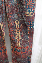 Load image into Gallery viewer, RVCA - &quot;Groove&quot; Bohemian Tapestry Print Corduroy  Flare Pants - Size 29 (w/ Tags)