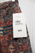Load image into Gallery viewer, RVCA - &quot;Groove&quot; Bohemian Tapestry Print Corduroy  Flare Pants - Size 29 (w/ Tags)
