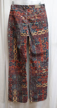 Load image into Gallery viewer, RVCA - &quot;Groove&quot; Bohemian Tapestry Print Corduroy  Flare Pants - Size 29 (w/ Tags)
