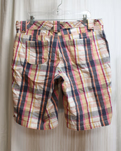 Venezia - Madras Plaid Bermuda Shorts - Size 16