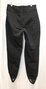 Vintage - Schoeller (Switzerland) -Skifans Black Wool Blend Stirrup Ski Pants - Size 4 (Vintage, See measurements 25.5" Waist)