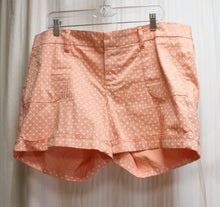 Load image into Gallery viewer, Torrid - Peach Pink &amp; White Polka Dot Cuffed Shorts - Size 16