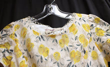 Load image into Gallery viewer, Vintage - Weilsiman - Lemon Print Lace, Tiered Ruffle Dress - Size M