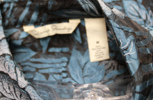 Load image into Gallery viewer, French Laundry - Lightweight Blue Burnout Lace, Button Front Shirt - Size M