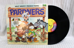 Vintage 1980 - Walt Disney Productions Pardners, 14 Great Cowboy Songs - LP/Record