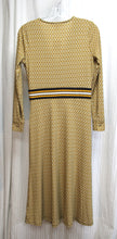 Load image into Gallery viewer, Michael, Michael Kors - Marigold, White &amp; Black, Geometric Print, Faux Wrap Midi Dress - Size XS Petite (w/ TAGS)