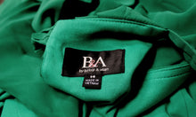 Load image into Gallery viewer, B&amp;A, Betsy &amp; Adam - Emerald Green, Sleeveless Pleated Bodice, Side Ruffle, Sheer Over Short Lining, Special Occasion Maxi Dress - Size 14 (w/ Tags)