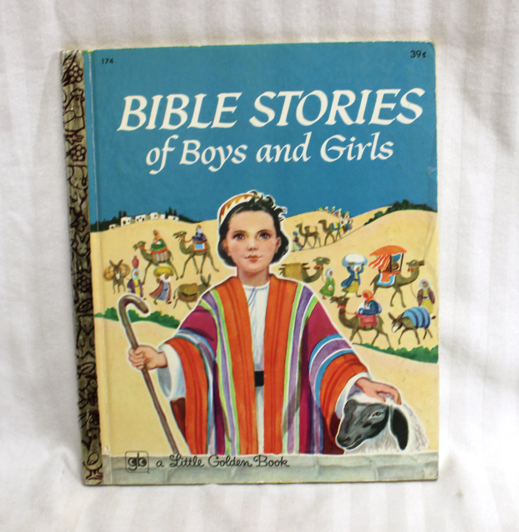 Vintage 1971 -  Little Golden Book - Bible Stories of Boys and Girls