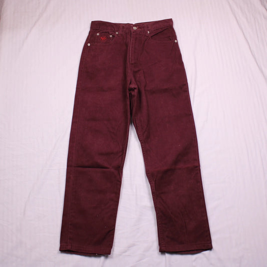 Wimbledon - Maroon Jeans - Size 28