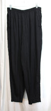 Load image into Gallery viewer, Vintage - Sharon Anthony - Black Crinkle Texture Semi Sheer pants - Size 18 (See Measurements)