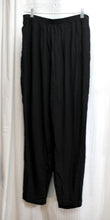 Load image into Gallery viewer, Vintage - Sharon Anthony - Black Crinkle Texture Semi Sheer pants - Size 18 (See Measurements)