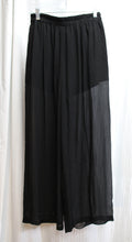 Load image into Gallery viewer, Vintage - Joanie Char - Black Sheer Flowy Pants over Shorts Lining - Size L