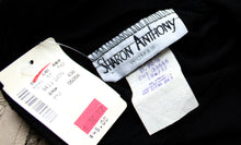 Load image into Gallery viewer, Vintage - Sharon Anthony - Black Crinkle Texture Semi Sheer pants - Size 18 (See Measurements)