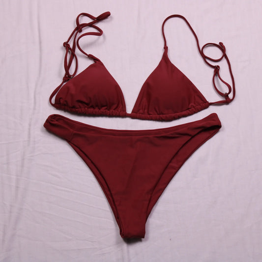 Unbranded - Dark Pink 2 Piece Bikini Set - No Size Tag