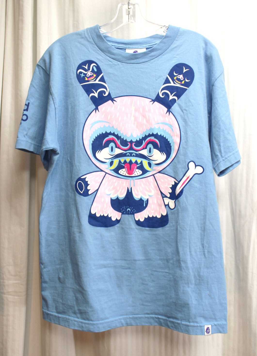 Vintage - Kidrobot - Limited Edition Blue Kronk 2-sided T-Shirt w/ Sleeves Graphic- Size M
