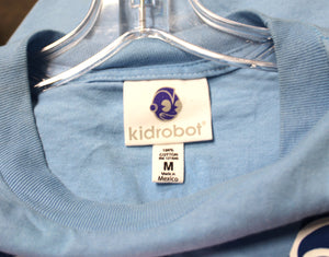 Vintage - Kidrobot - Limited Edition Blue Kronk 2-sided T-Shirt w/ Sleeves Graphic- Size M