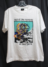 Load image into Gallery viewer, PS Paul Smith - &quot;Trip at the Seaside&quot; White T-Shirt - Size L (see note)