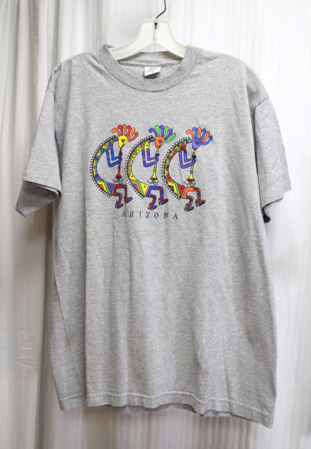 Vintage - Heathered Gray Kokopelli Arizona T-Shirt - Size L
