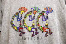 Load image into Gallery viewer, Vintage - Heathered Gray Kokopelli Arizona T-Shirt - Size L