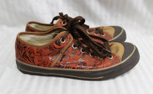 Load image into Gallery viewer, Ball Band - Brown Floral/Paisley Suede Sneakers - Size 6.5