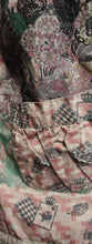 Load image into Gallery viewer, Datura Paris - Alice &amp; Wonderland Print, Frill Ruffle Coat w/ Front Pockets &amp; Hood - See Measurements 17&quot; Shoulders