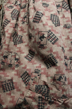 Load image into Gallery viewer, Datura Paris - Alice &amp; Wonderland Print, Frill Ruffle Coat w/ Front Pockets &amp; Hood - See Measurements 17&quot; Shoulders