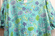 Load image into Gallery viewer, Vintage - Copa Cabana - Tropical w/ Fish Print Short Sleeve Tunic Dress - Size 3X
