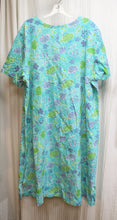 Load image into Gallery viewer, Vintage - Copa Cabana - Tropical w/ Fish Print Short Sleeve Tunic Dress - Size 3X