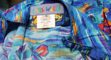 Load image into Gallery viewer, Vintage - Jams World - &quot;Lawai&#39;a&quot; Blue Tropical Adjustable Strap Tank Top - Size S